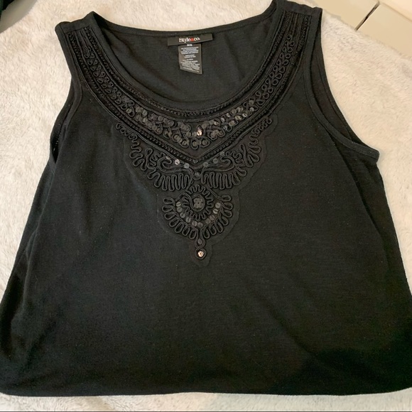 Embroidery & sequins Unique Black Tunic Size Medium - Picture 2 of 14